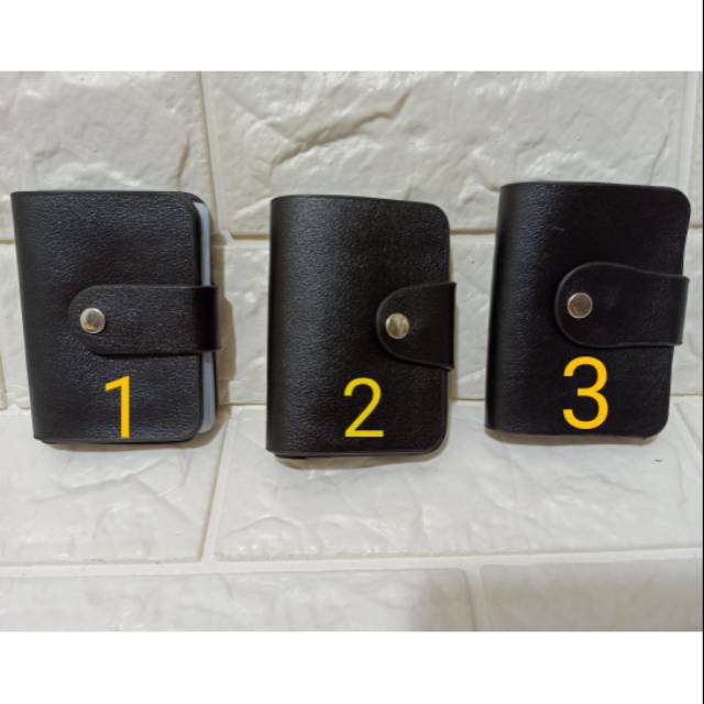 Jual Dompet kartu / Card Holder Lipat kancing Asli Kulit Lapis - KL01 ...
