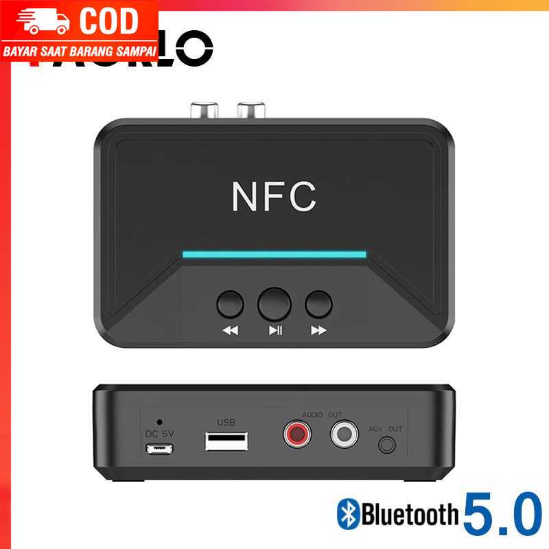 Jual (100% BARANG ORI) Audio Bluetooth 5.0 Receiver NFC Stereo Car Kit ...