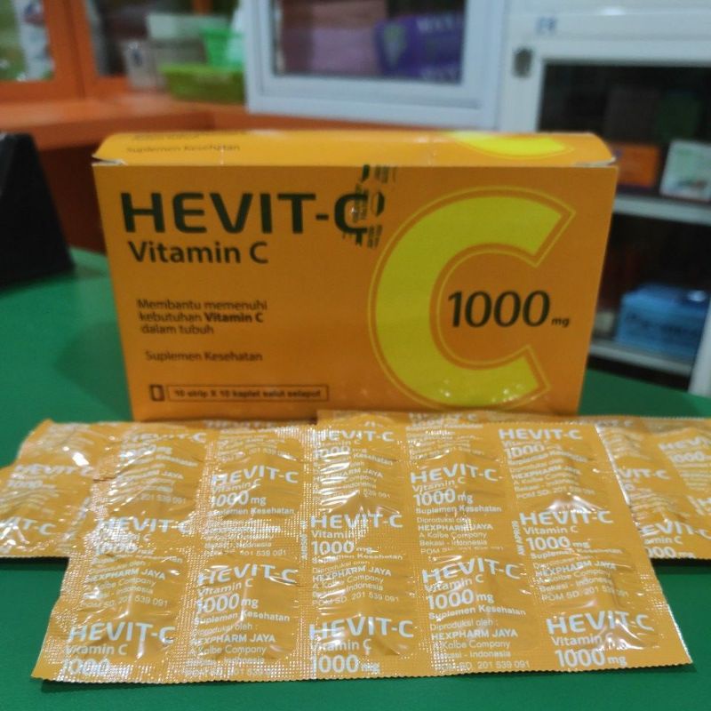 Jual Hevit C 1000mg strip isi 10 kaplet | Shopee Indonesia