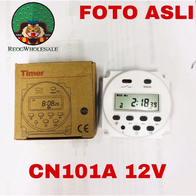 Jual TIMER DIGITAL 12V DC 16A PROGRAMABLE SWITCH AUTO ON/OFF Timer 12 V ...