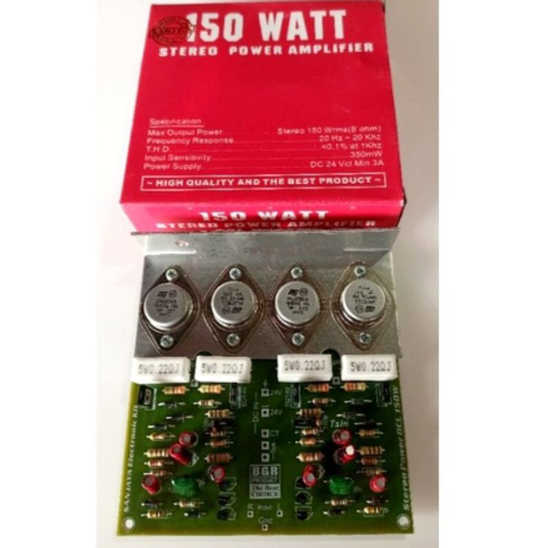 Jual Kit Power Amplifier Stereo OCL 2X150 WATT | Shopee Indonesia