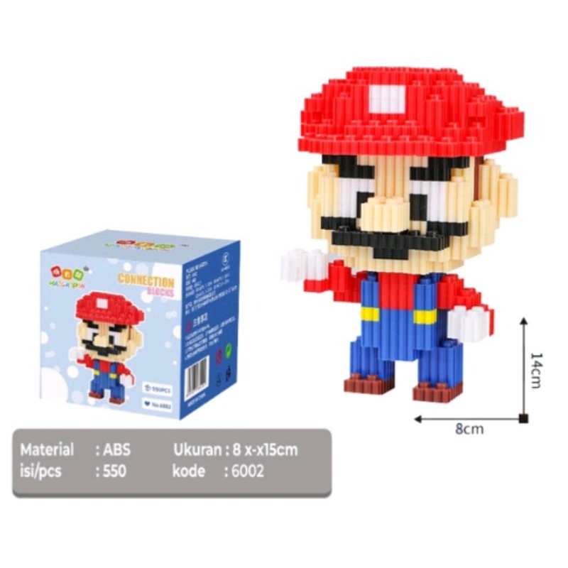 Jual MOZ Nano Block Mario Mini 6001 - 2 - Blocks Education | Shopee ...