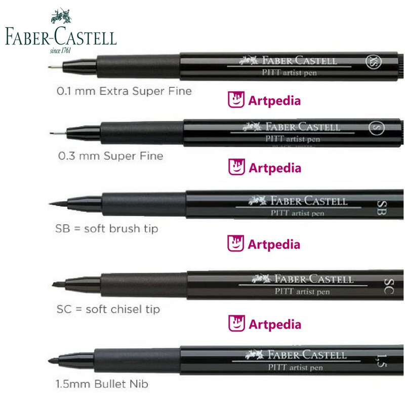 Faber Castell PITT Artist Pen - [XS] Extra Super Fine Tip - Black 