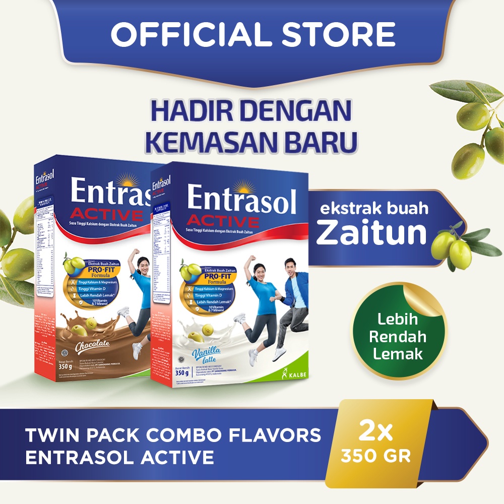 Jual TWIN PACK COMBO FLAVORS: ENTRASOL ACTIVE 350G | Shopee Indonesia
