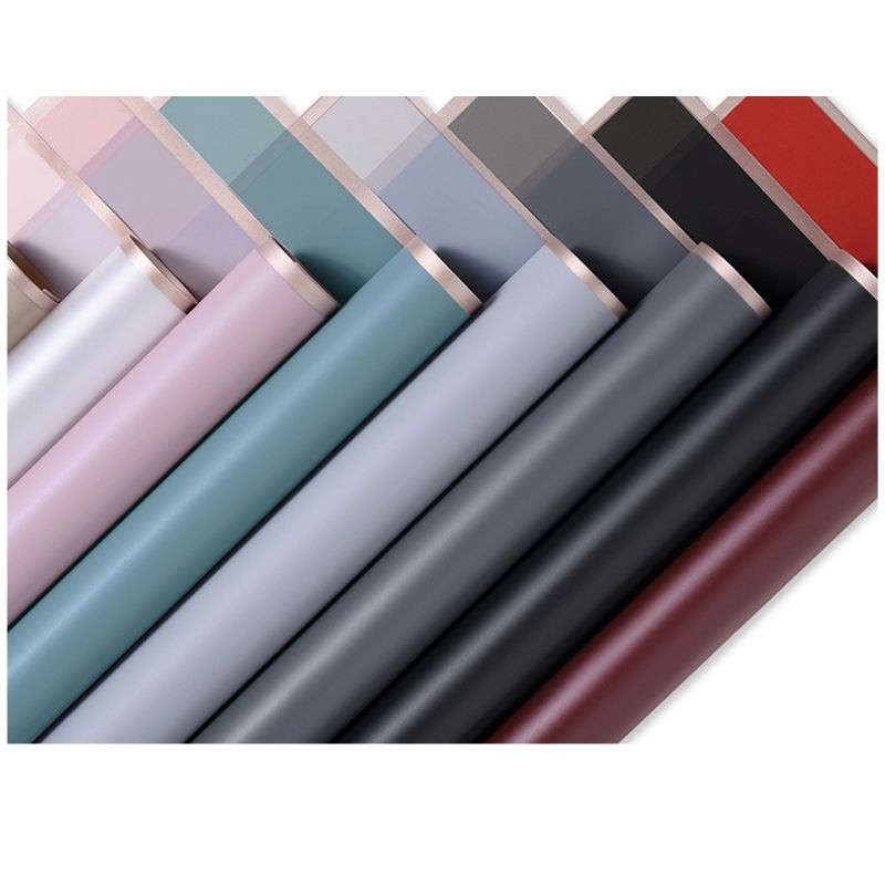 Jual 20 LEMBAR KERTAS CELLOPHANE FRAME GOLD/ KERTAS WRAPPING BUKET ...
