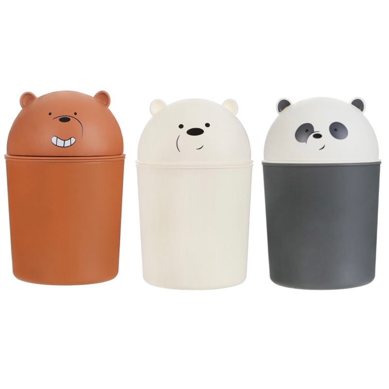 Jual Tempat Sampah We Bare Bears Miniso Waste Bin Miniso Bestseller