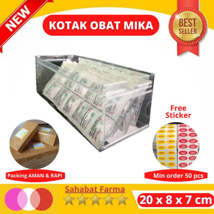 Jual Box Penyimpanan Obat - Kotak Obat Apotek Ukuran 20X8X7Cm 150Pcs ...