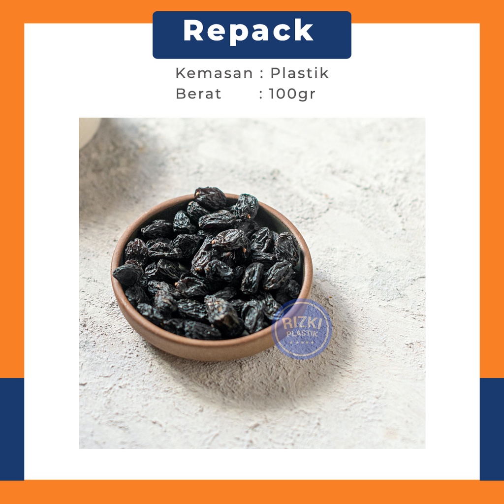 Jual Kismis Hitam Manis Dark Raisin 100gr Repack | Bekasi | Shopee ...