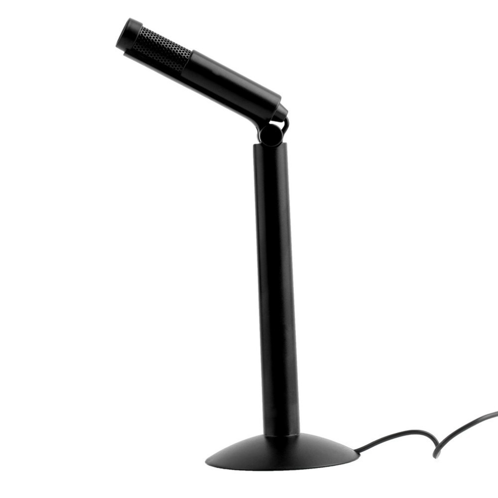 Jual Microphone Mik Laptop PC HP Desktop 3.5mm with Stand Mount ...