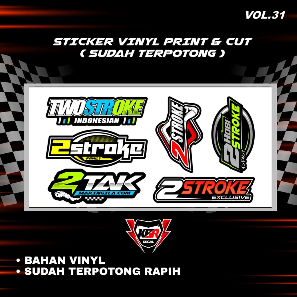 Jual Stiker Racing Pack Print Cut Viral Terbaru Stiker Motor Sticker ...