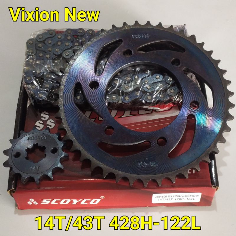 Jual Scoyco Gear Set Vixion New NVA NVL Vixion old Paket lengkap Gear