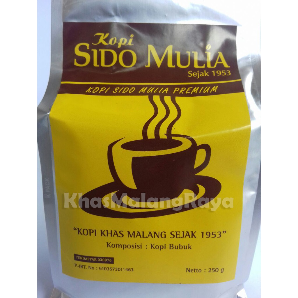 Jual Kopi SIDO MULIA PREMIUM Khas Malang (SILVER) Murah Shopee Indonesia