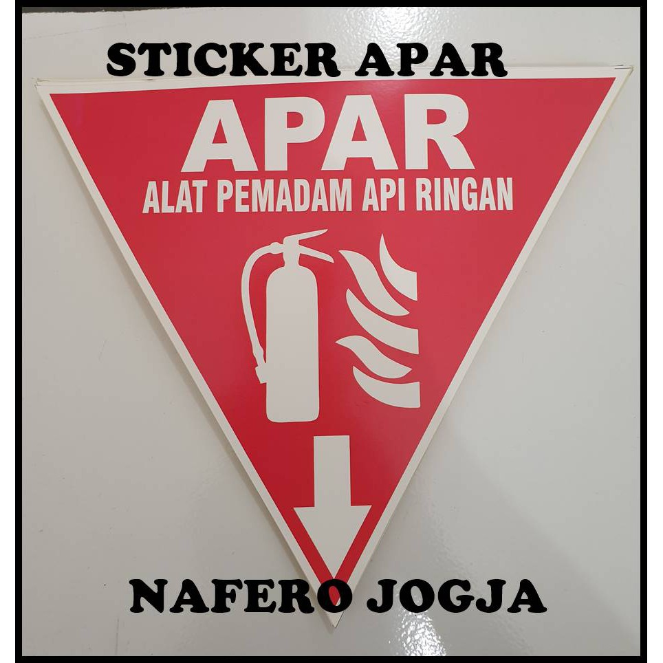 Jual Sticker Segitiga Apar Alat Pemadam Api X Cm Shopee Indonesia