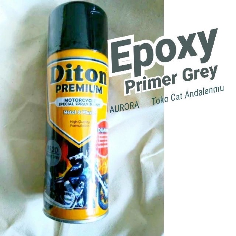 Jual Diton Premium Primer Grey 9120 Epoxy Abu-abu 400ml Pilok Tahan ...