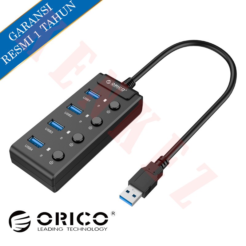 Jual ORICO W9PH4 USB Hub 4 Port USB 3.0 - Hitam | Shopee Indonesia