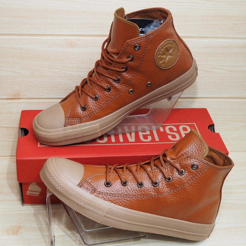 Jual Converse Allstar Kulit High Low Coklat Shopee Indonesia