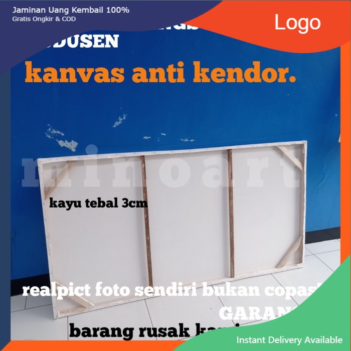 Jual Kanvas Lukis Besar 50x140cm Premium Media Canvas Lukisan Jumbo