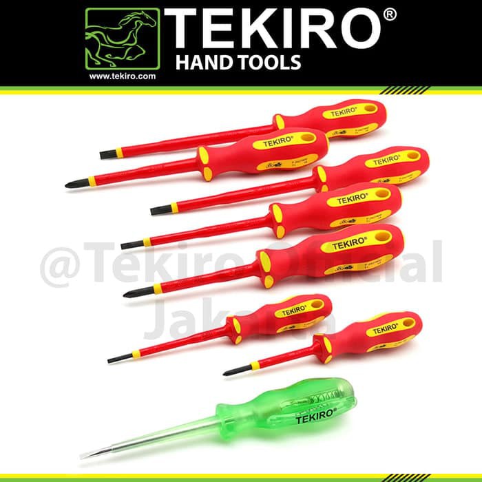 Jual Tekiro Obeng Listrik Heavy Duty Set Pcs Insulation Screwdriver Set Pcs Tekiro Obeng