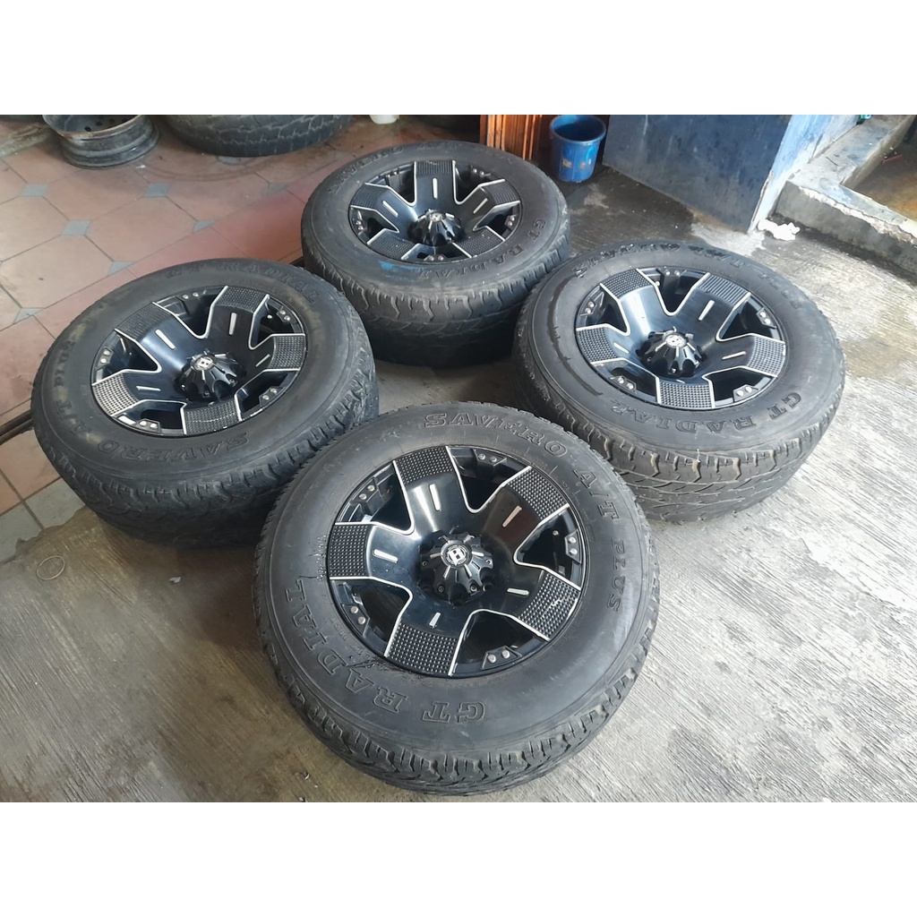 Jual Velg Bekas Racing Ring 17 Balistik Pcd 6x139,7 Black | Shopee