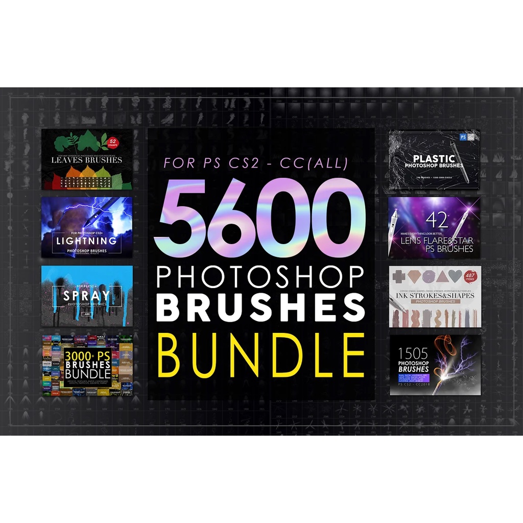 Jual 5600 Plugin Photoshop Stamp Brushes Bundle Pack | Shopee Indonesia