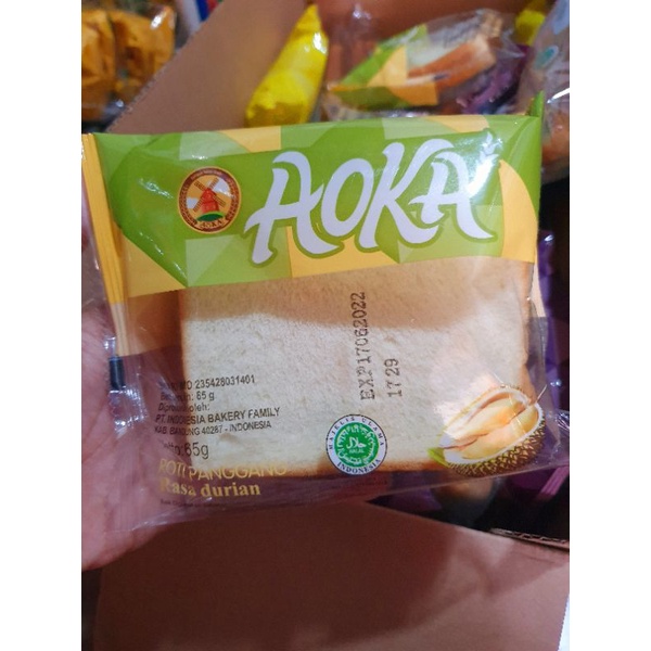 Jual Roti Aoka Roti Panggang 65 gr (BARU) | Shopee Indonesia