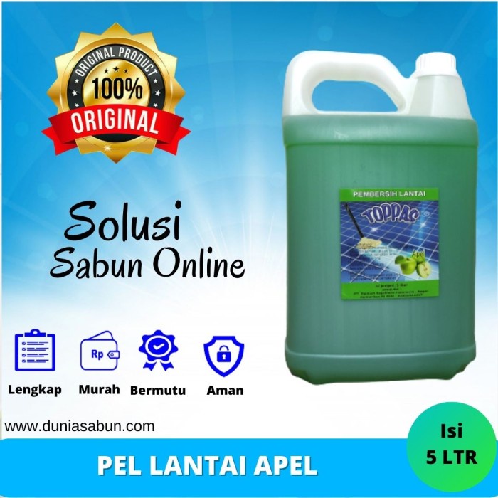 Jual TOPPAS Pembersih Lantai Antibacterial Floor Cleaner 5L | Shopee ...
