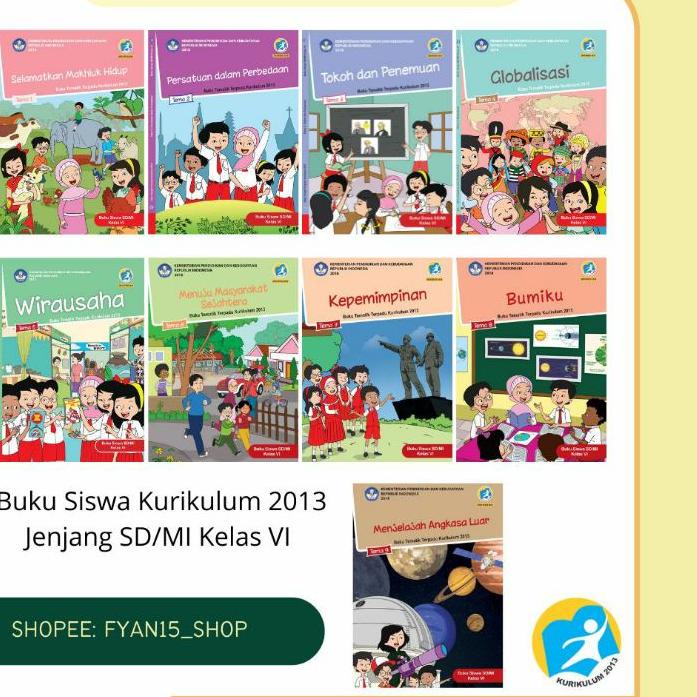 Jual Update Fyan Book Store Buku Siswa Jenjang Sd Mi Kelas Vi Kurikulum