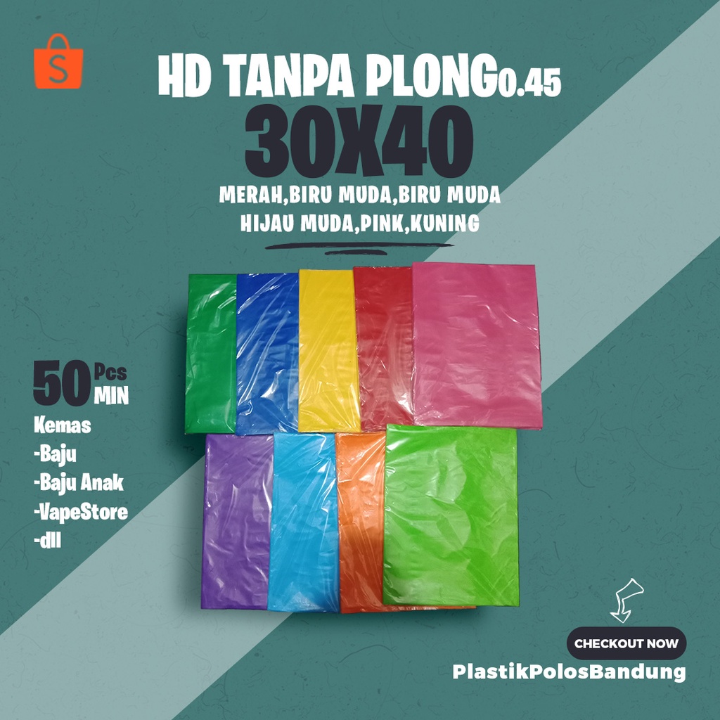 Jual Plastik Hd Tanpa Plong 30x40 Cm 1 Pack Isi 100 Lembar/Pcs Untuk ...