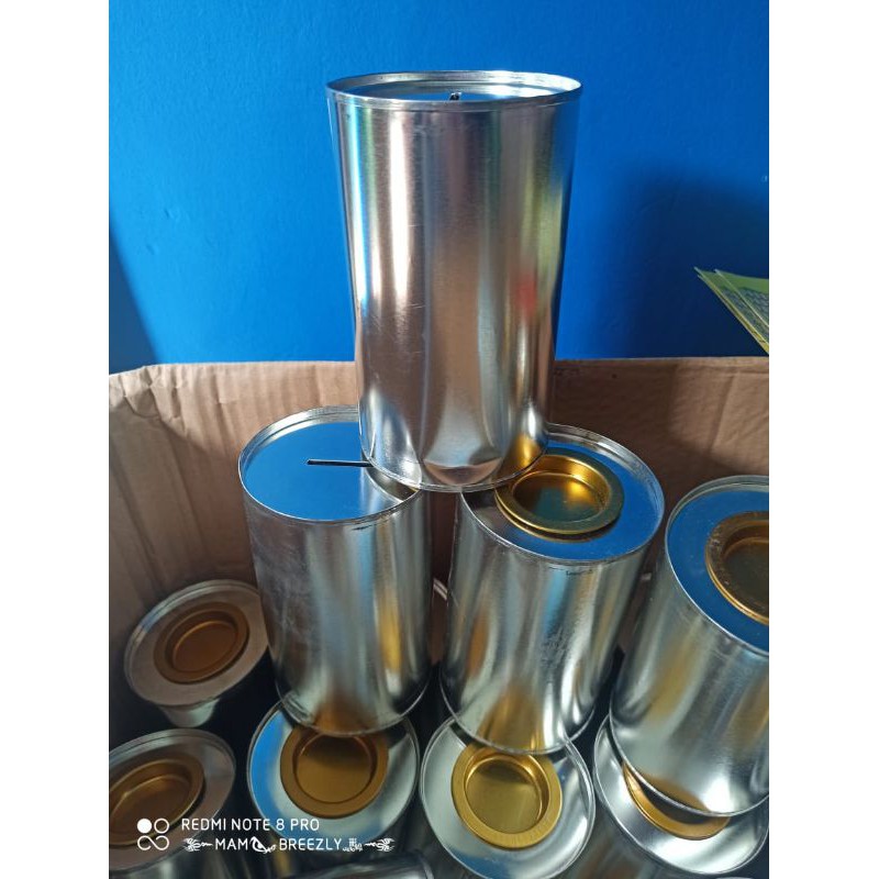 Jual Celengan Kaleng polos/ BISA COD / Celengan buka tutup/ grosir