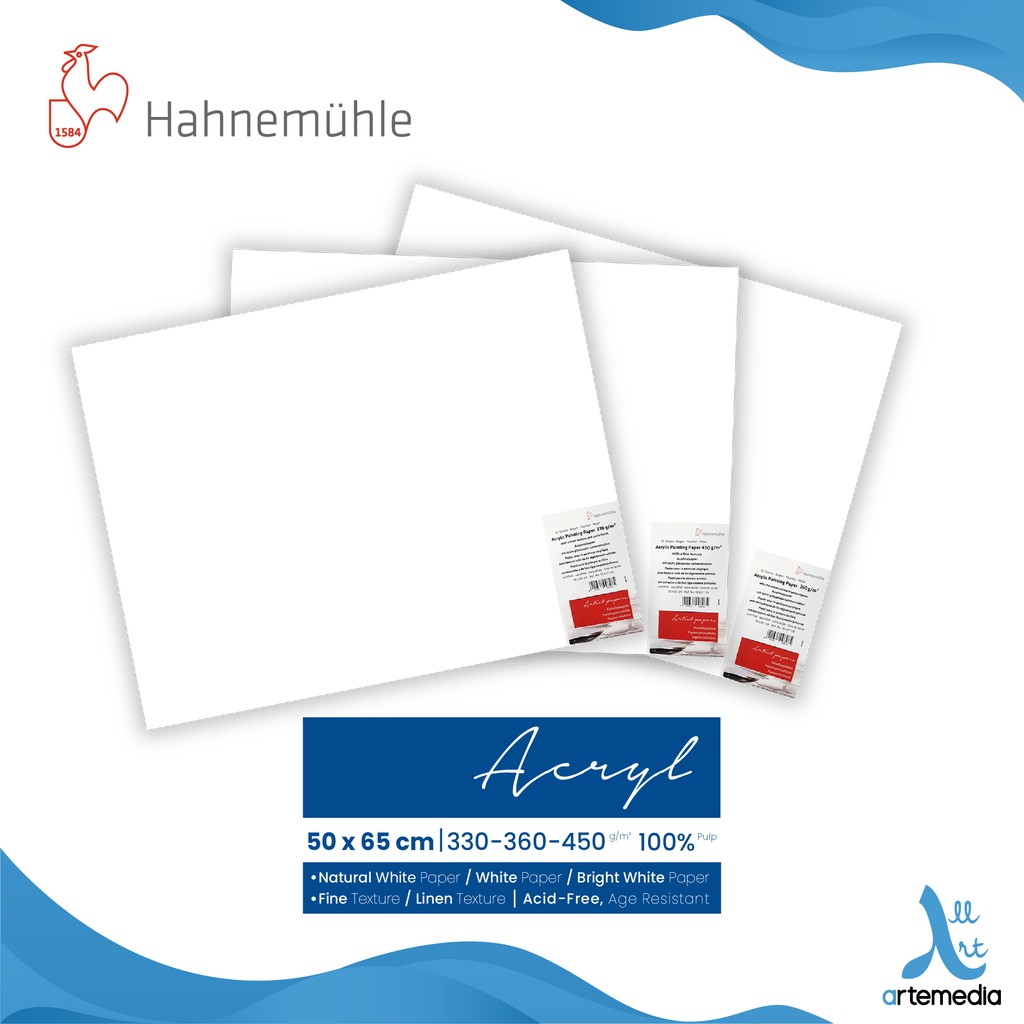 Jual Hahnemuhle Acrylic Paper 50x65cm Paper Sheet | Shopee Indonesia