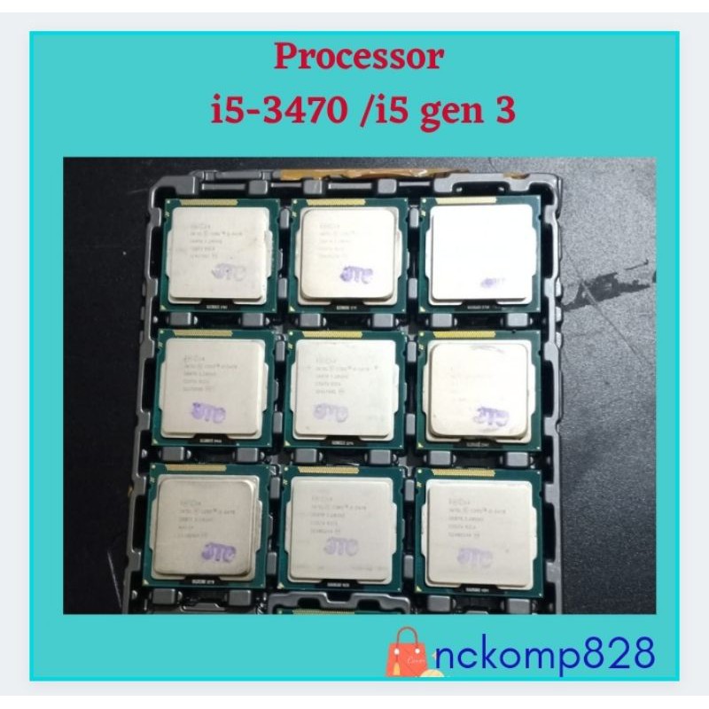 Jual Processor intel core i5 3470 - core i5 gen 3 socket 1155 | Shopee ...