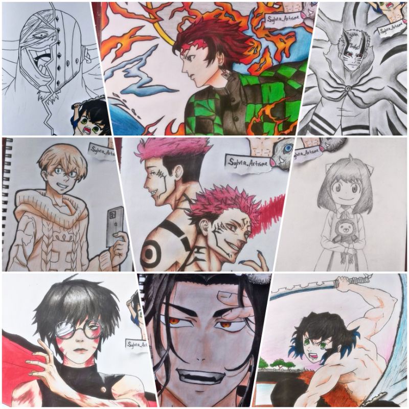 Jual JASA GAMBAR ANIME A4-A5 [CUSTOM] | Shopee Indonesia