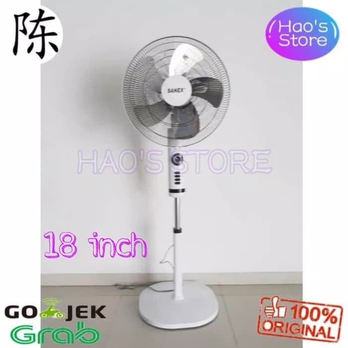 Jual Kipas Angin Berdiri Stand Fan Besi Standfan Sanex 18 Inch Fs 1898 Fs 1899 Murah 2272