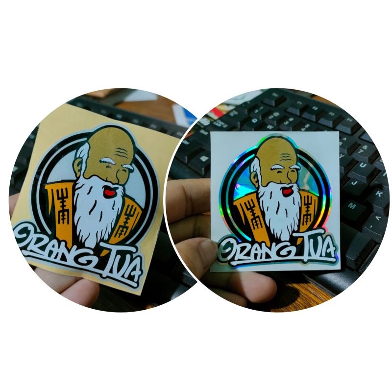 Jual Sticker Orang Tua Stiker Motor Laptop Cutting Shopee Indonesia