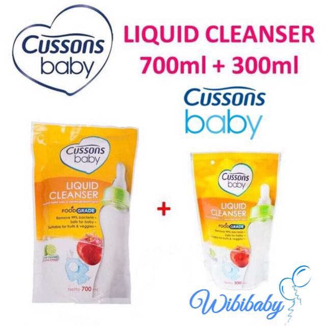 Jual Cussons Baby Liquid Cleanser 700ml + 300ml (1banded) 700ml GRATIS ...