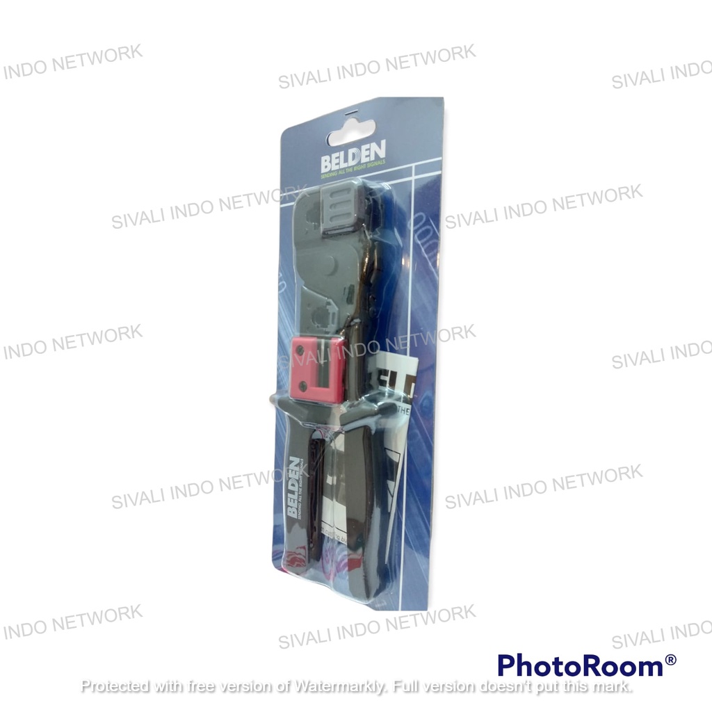Jual BELDEN CRIMPING TOOL TANG CRIMPING RJ45 RJ11 CAT5E CAT6 AP100007 ...