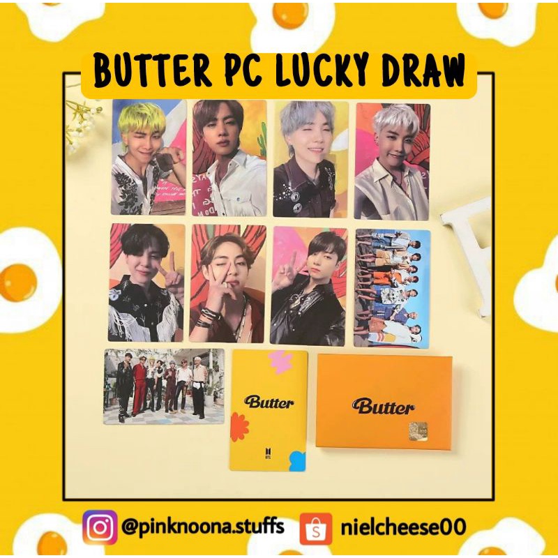 Jual PC BTS BUTTER LUCKY DRAW M2U / SOUNDWAVE / POWER STATION PHOTOCARD