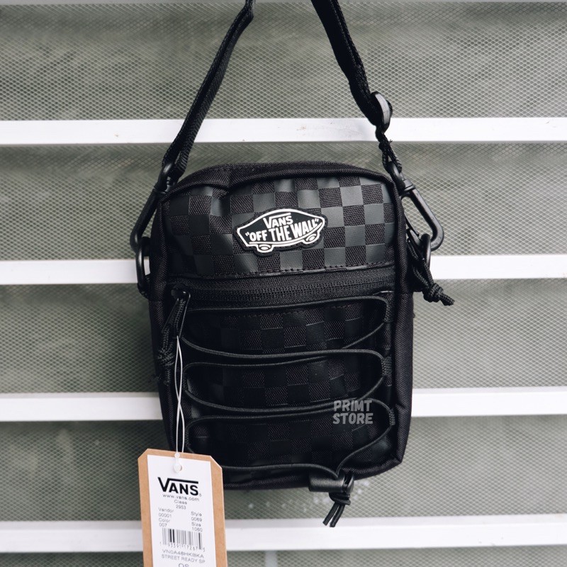 Vans Sling Bag Checkerboard Black Black