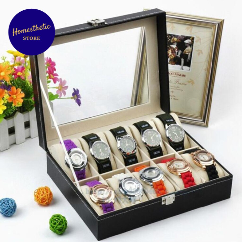 Jual Kotak Display Tempat Penyimpanan Koleksi Jam Tangan Luxury Mewah ...