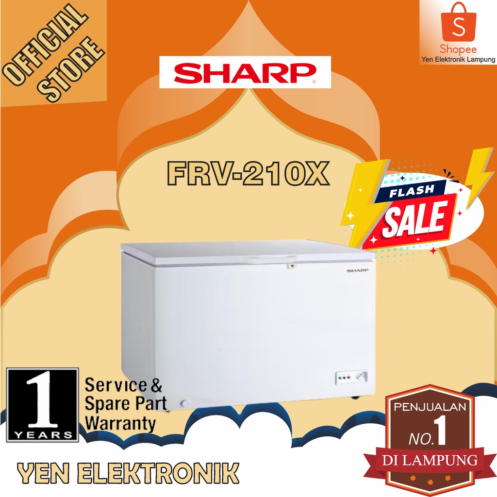 Jual Freezer Box SHARP FRV 210X Garansi Resmi SHARP 1 Tahun | Shopee ...