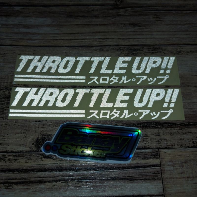 Jual STICKER THROTTLE UP VISOR HELM CUTTING | Shopee Indonesia