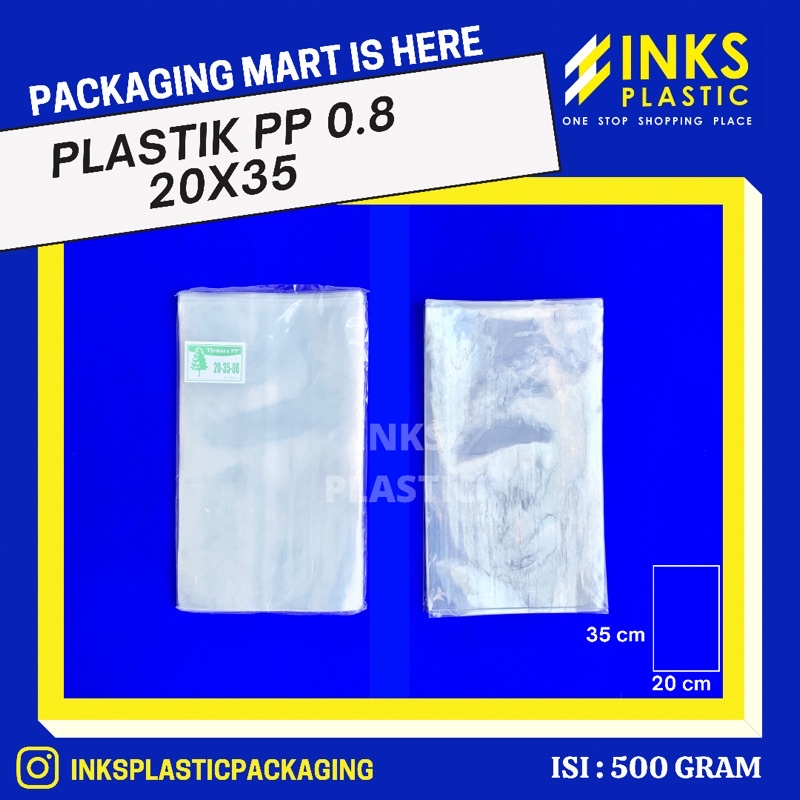 Jual Plastik Pp Bening Tebal 20x35 080808 250 Gram Shopee Indonesia 2851