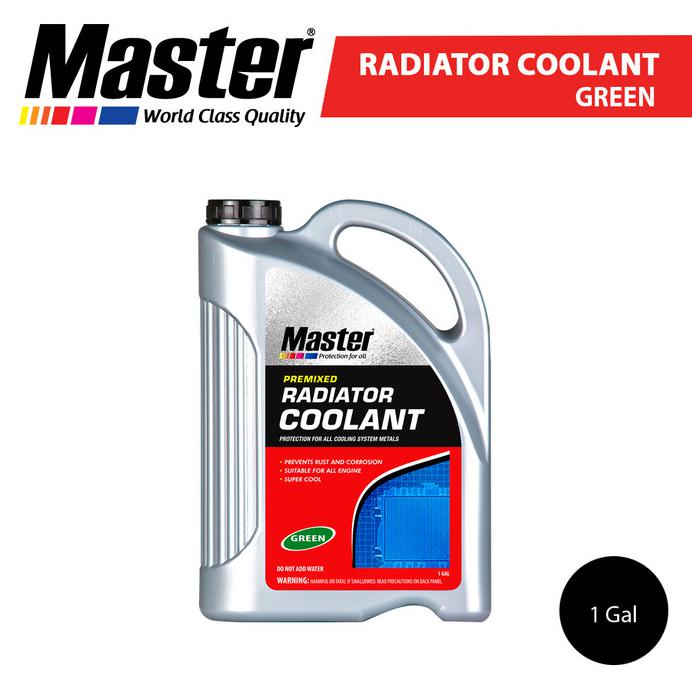 Jual MASTER RADIATOR COOLANT PREMIXED GREEN 1 GAL | Shopee Indonesia