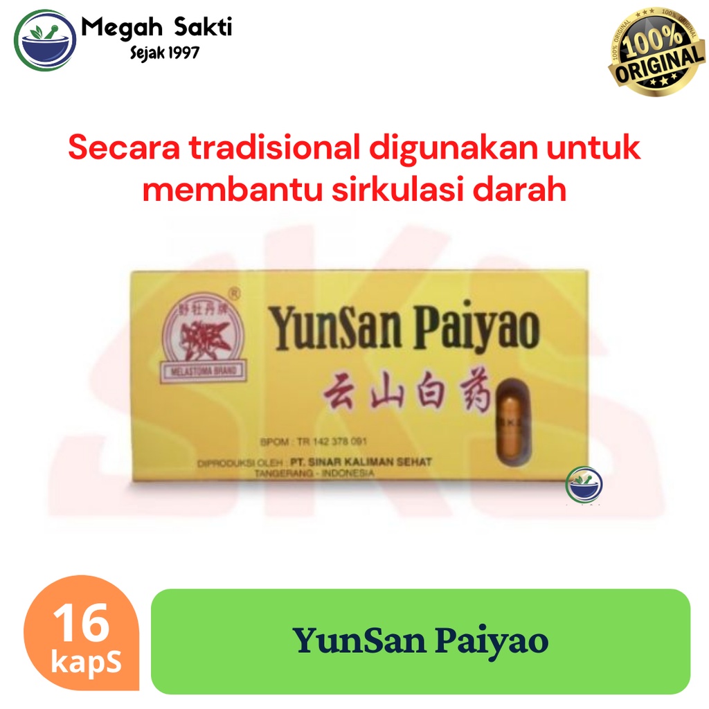 Megah Sakti - Yunsan Paiyao - Obat Infeksi Luka Luar / Dalam, Memar, Tukak Lambung