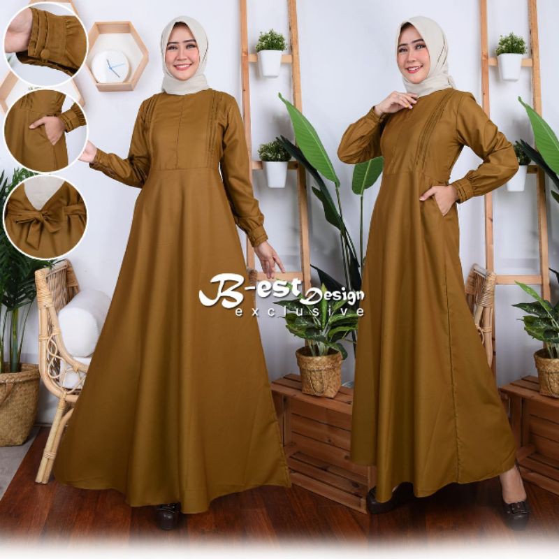 Jual Gamis Dinas Keki/Khaki PNS/Gamis PDH | Shopee Indonesia