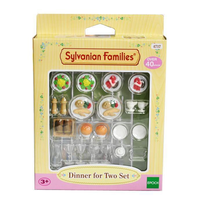 Sylvanian families dinner for best sale two set