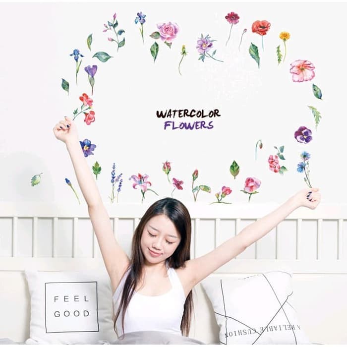 Jual Stiker Dinding / Stiker Kaca / Wall Sticker (Aneka Bunga Warna ...