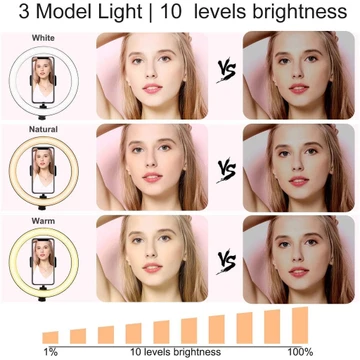 Ringlight 16cm 8W 6 Inch Halo Ring Light Lampu Bundar Selfi Selfie Makeup Tiktok Smartphone