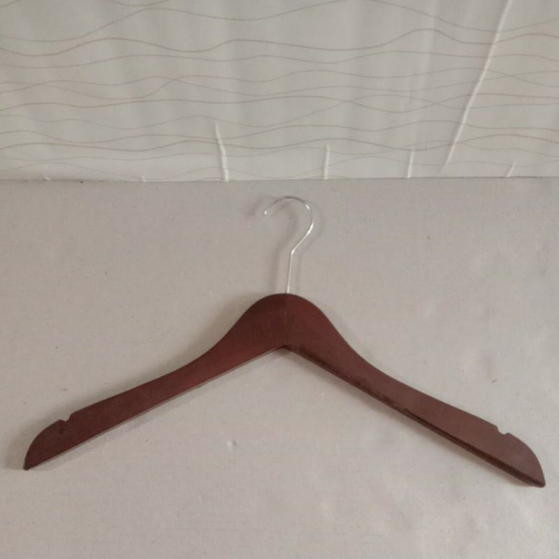 Jual Hanger Kayu Dewasa Natural Gantungan Baju Kayu Dewasa Natular