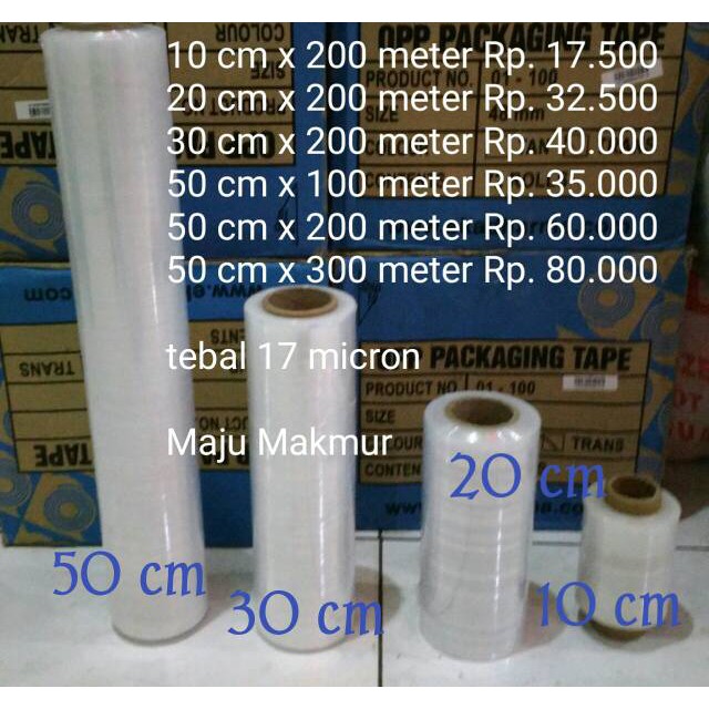 Jual Wrapping Strech Film Cm X Meter Shopee Indonesia